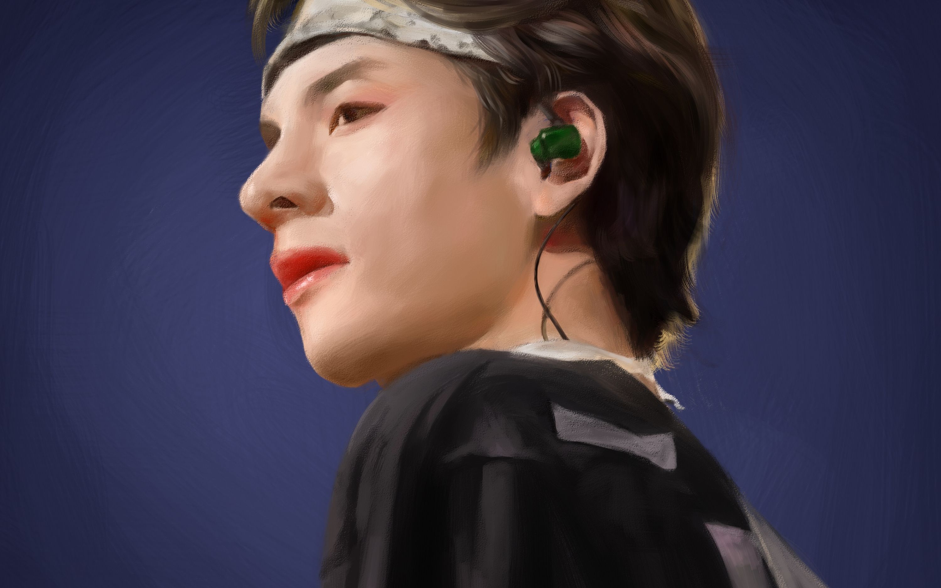 【防弹少年团】板绘练习——厚涂一个金泰亨