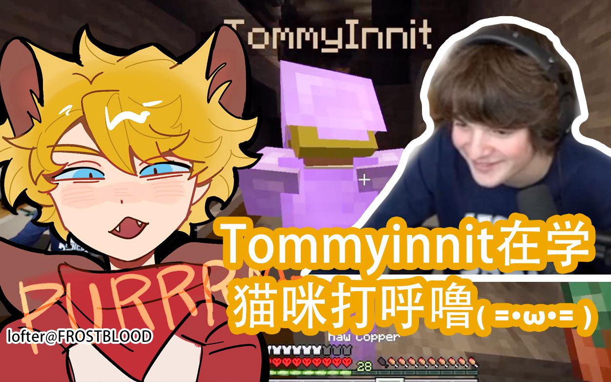 【mcyt/切片熟】minecraft, 但是tommyinnit在学猫咪