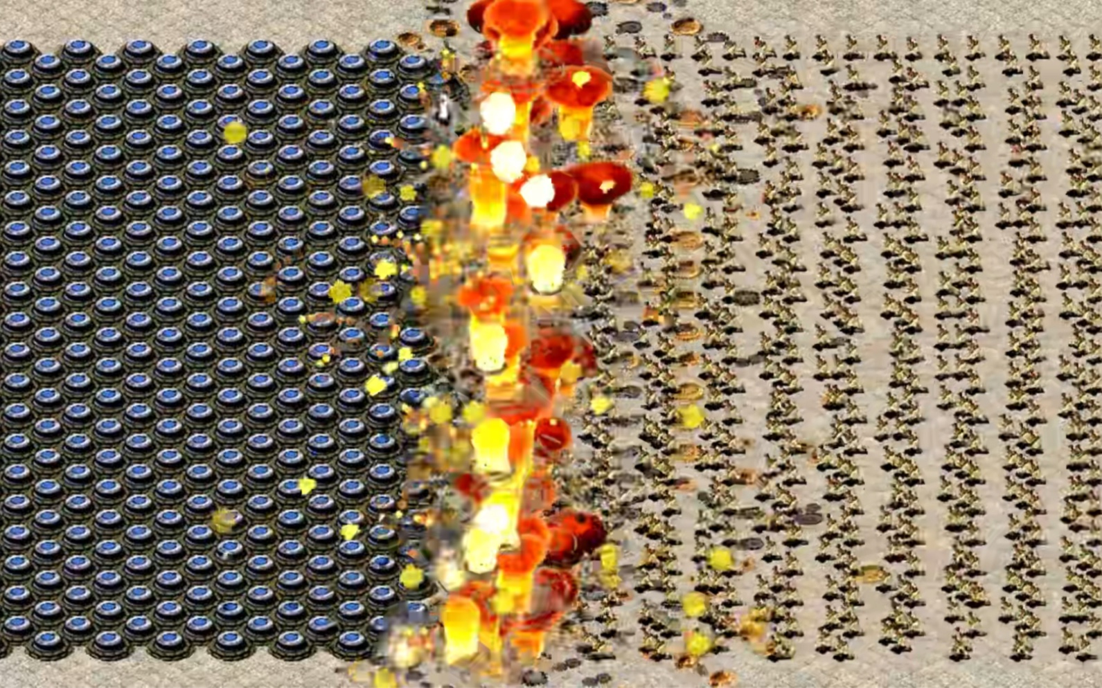 400机枪碉堡vs1000恐怖分子 1x/2x速度对比 -红色警戒2