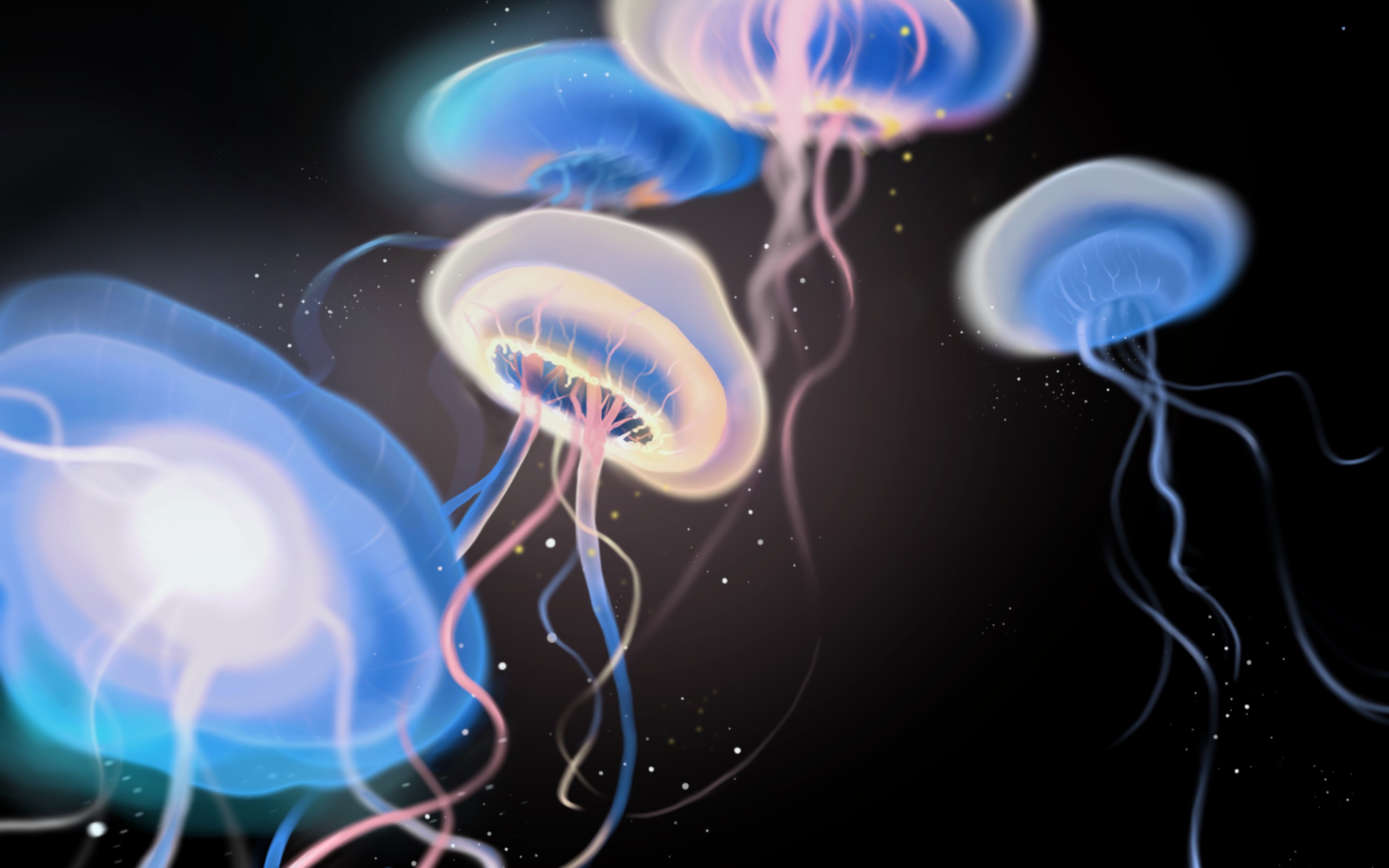 【 procreate 绘画】色彩练习过程—水母