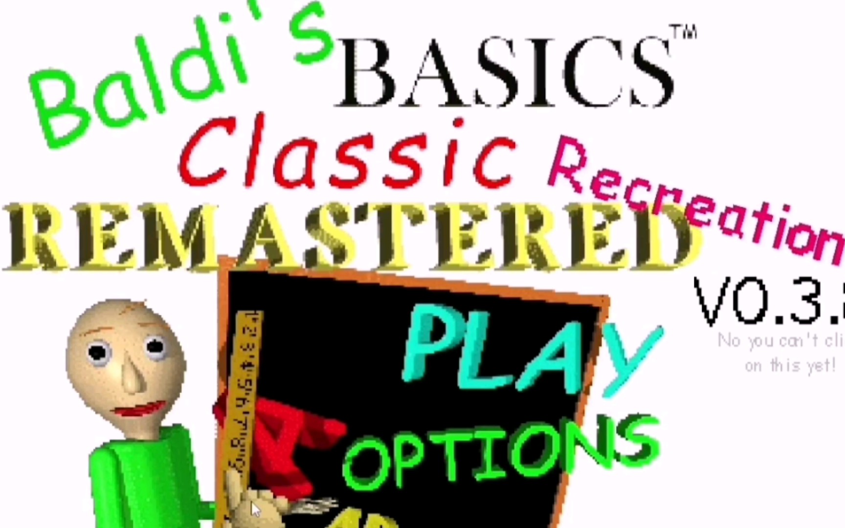 【Baldi's Basic】巴迪的基础经典重制娱乐版游玩