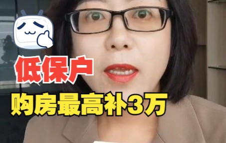 山东某县:无房低保户等家庭买房,最高补贴3万哔哩哔哩bilibili