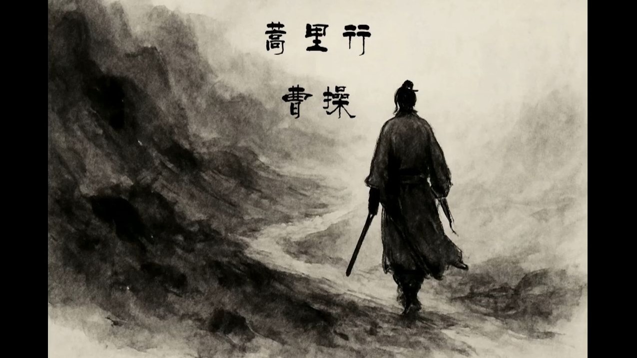 《蒿里行》白骨露於野,千里无鸡鸣