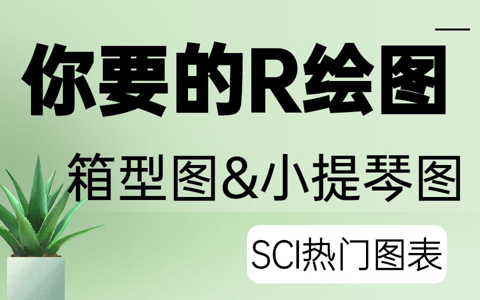 【生信分析技巧】生物信息分析之SCI热门图表——箱型图和小提琴图/科研/SCI文章发表/图表制作/研究生哔哩哔哩bilibili