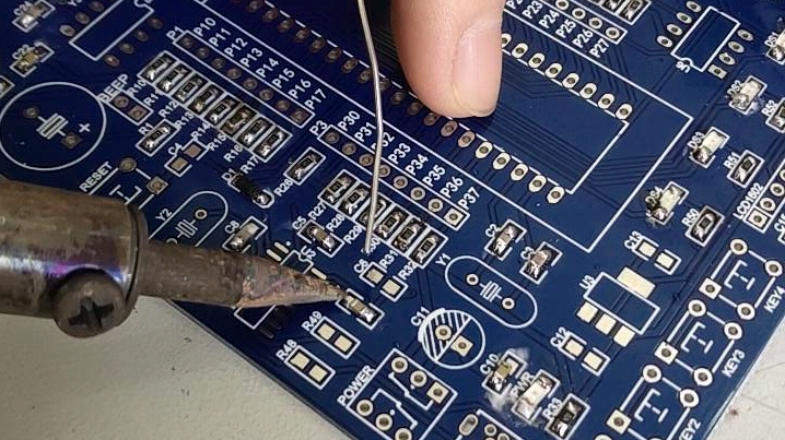 活动作品实训焊板子第一次动手