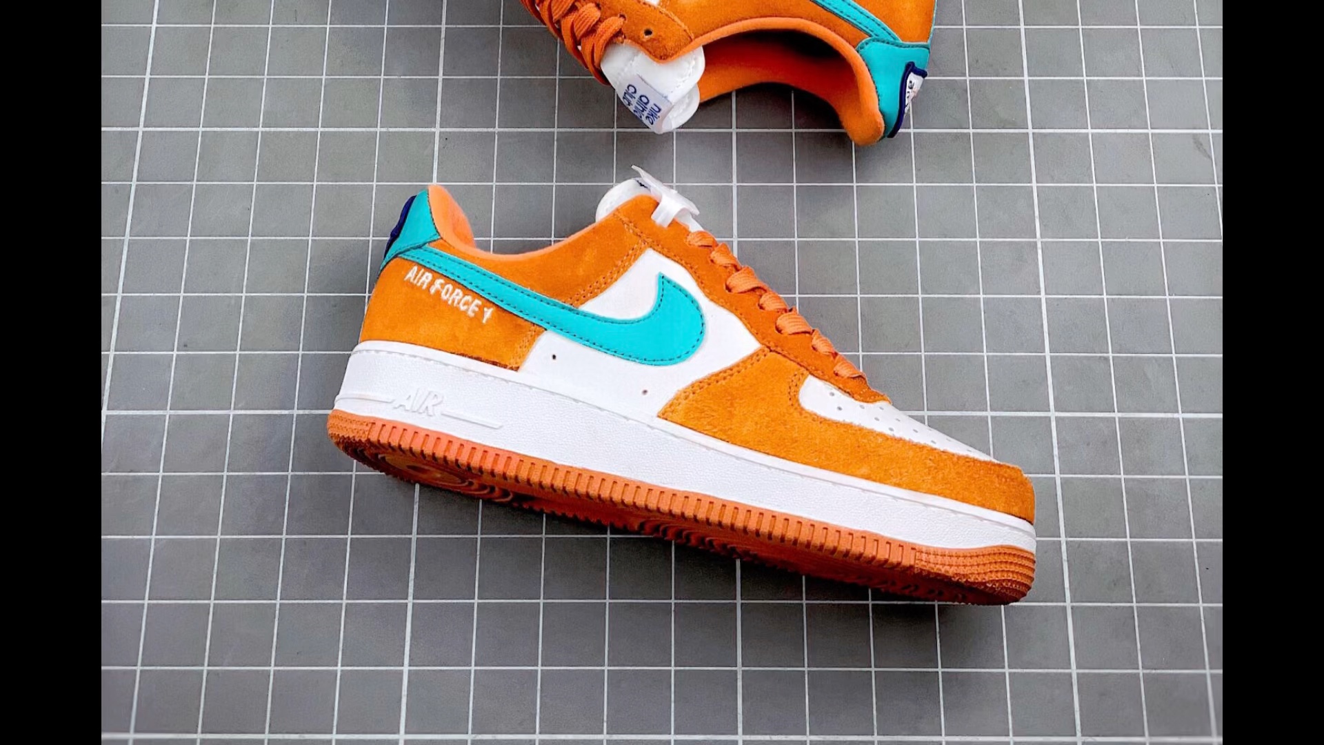 耐克 nike air force 1 low athletic club 白橙空军一号低帮板鞋dh