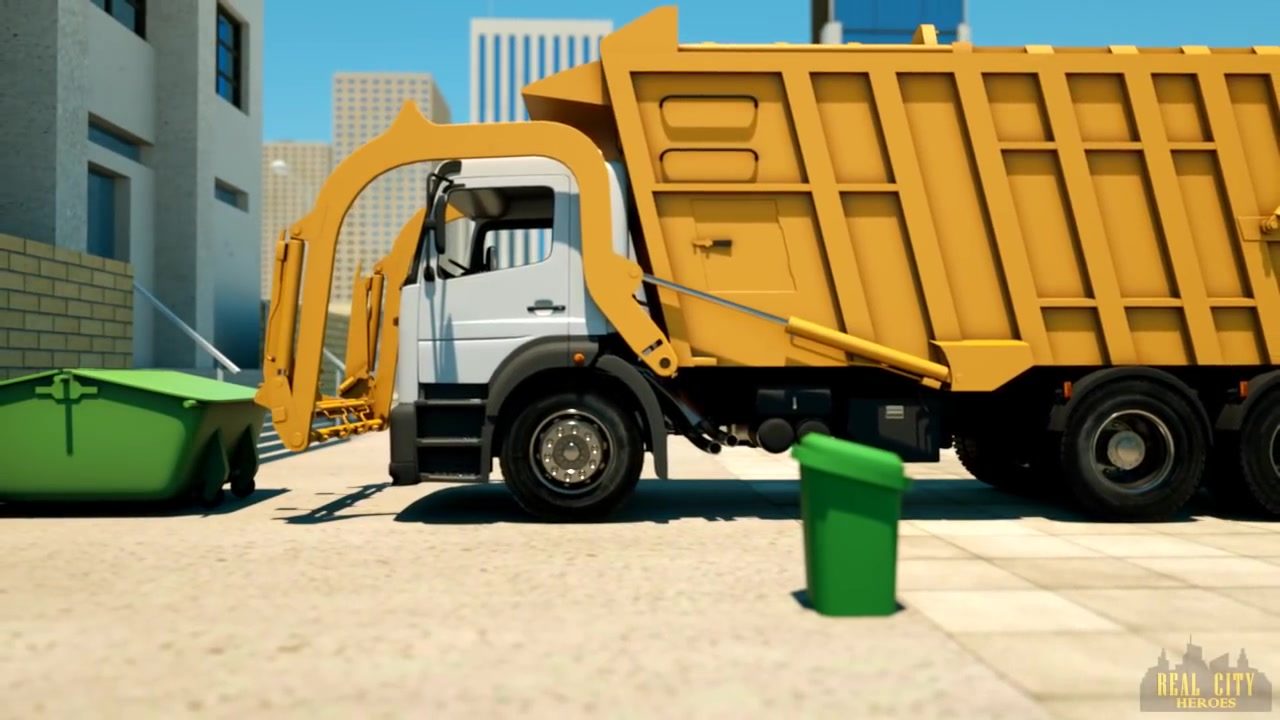 george the garbage truck - real city heroes (rch) - videos for