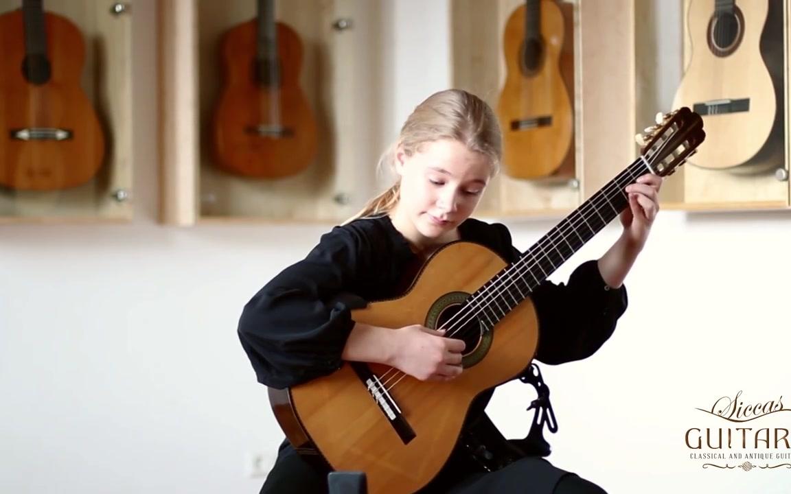 [图]Leonora Spangenberger (11) plays Allegro BWV 998 by J. S. Bach