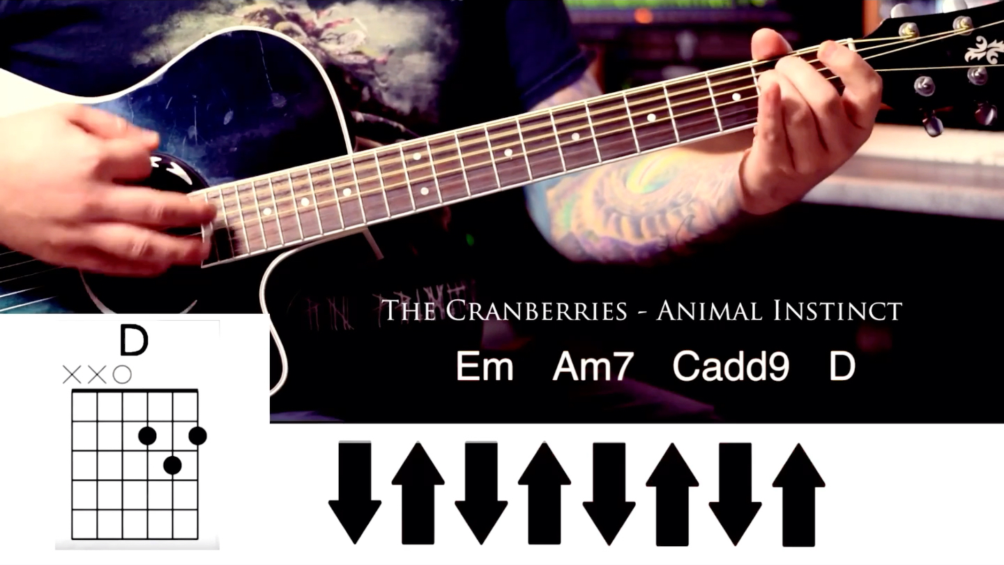 [图]THE CRANBERRIES （Animal Instinct）吉他示范，附吉他谱