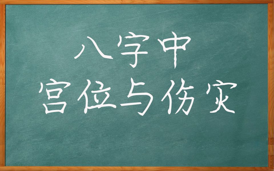 八字中宫位与伤灾的断法哔哩哔哩bilibili