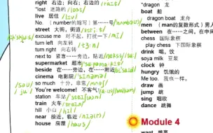 Download Video: 【单词带读】外研版（三起）英语-四年级上册-Module 1