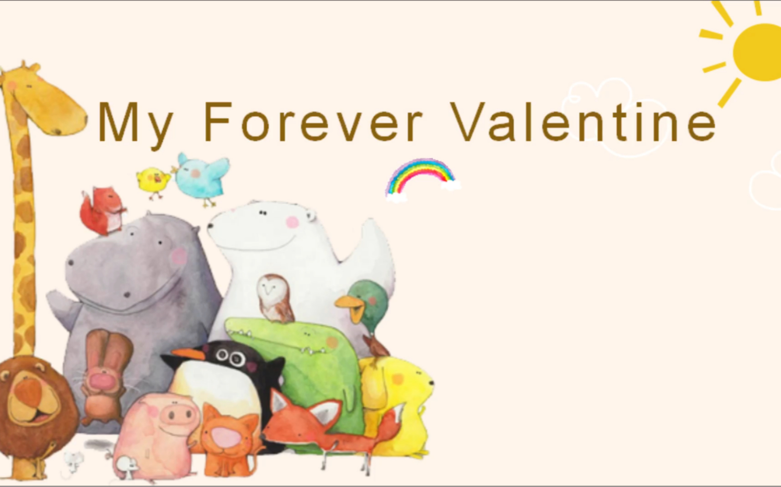 英文小短文分享 My Forever Valentine哔哩哔哩bilibili