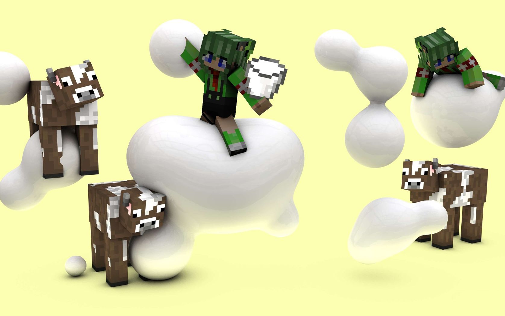 茶茶我的世界银河空岛生存64星空史莱姆