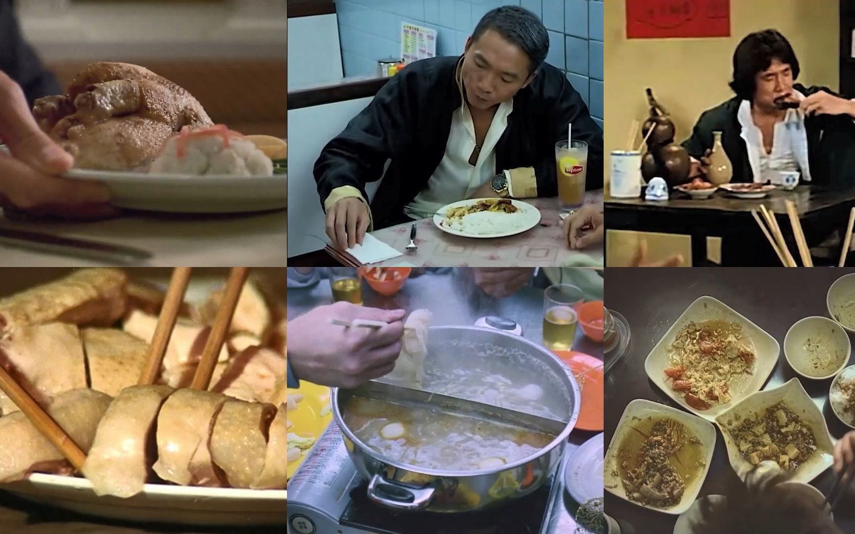 港片下馆子:洪金宝吃砂锅炖狗肉,成龙吃烧鹅腿喝花雕,吃得真香