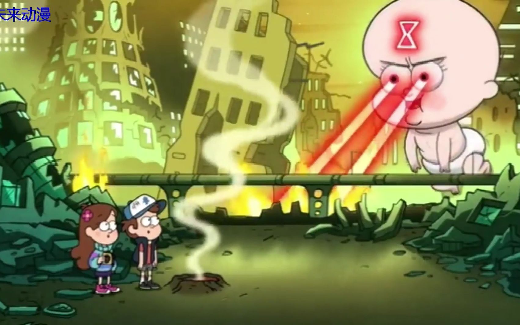 怪诞小镇姐弟利用时光机器穿越时空看到炫酷的未来科技小宝宝