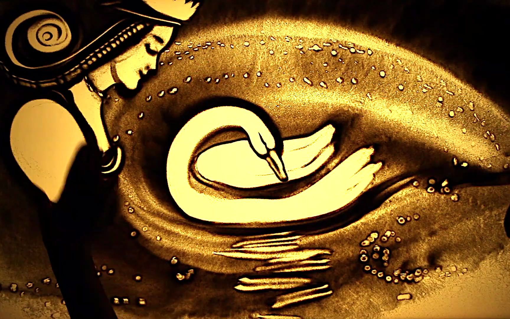 【沙画】真棒圣诞节和新年童话 克谢尼亚·西蒙诺娃 沙艺术 2021