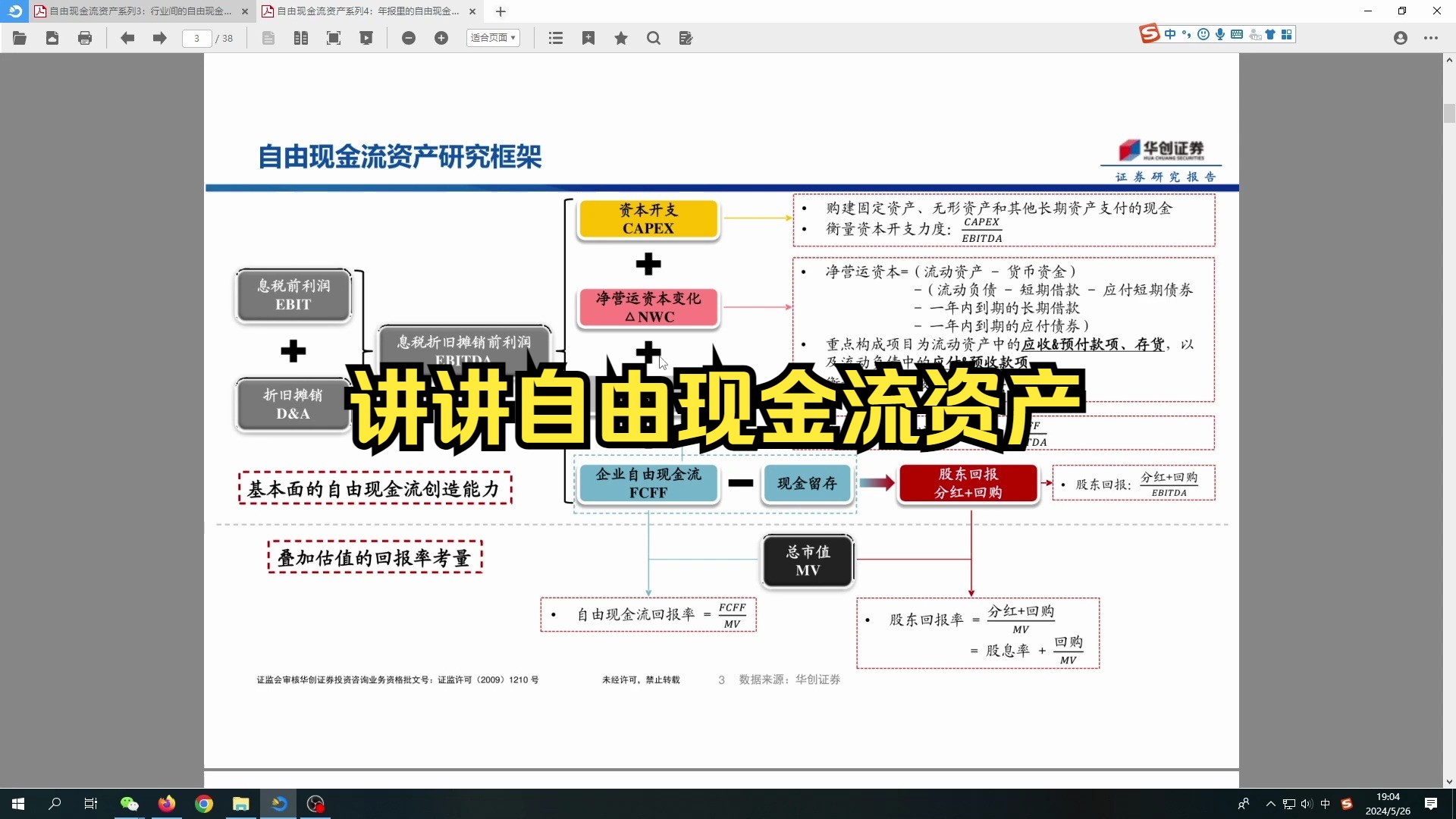 讲讲自由现金流资产哔哩哔哩bilibili
