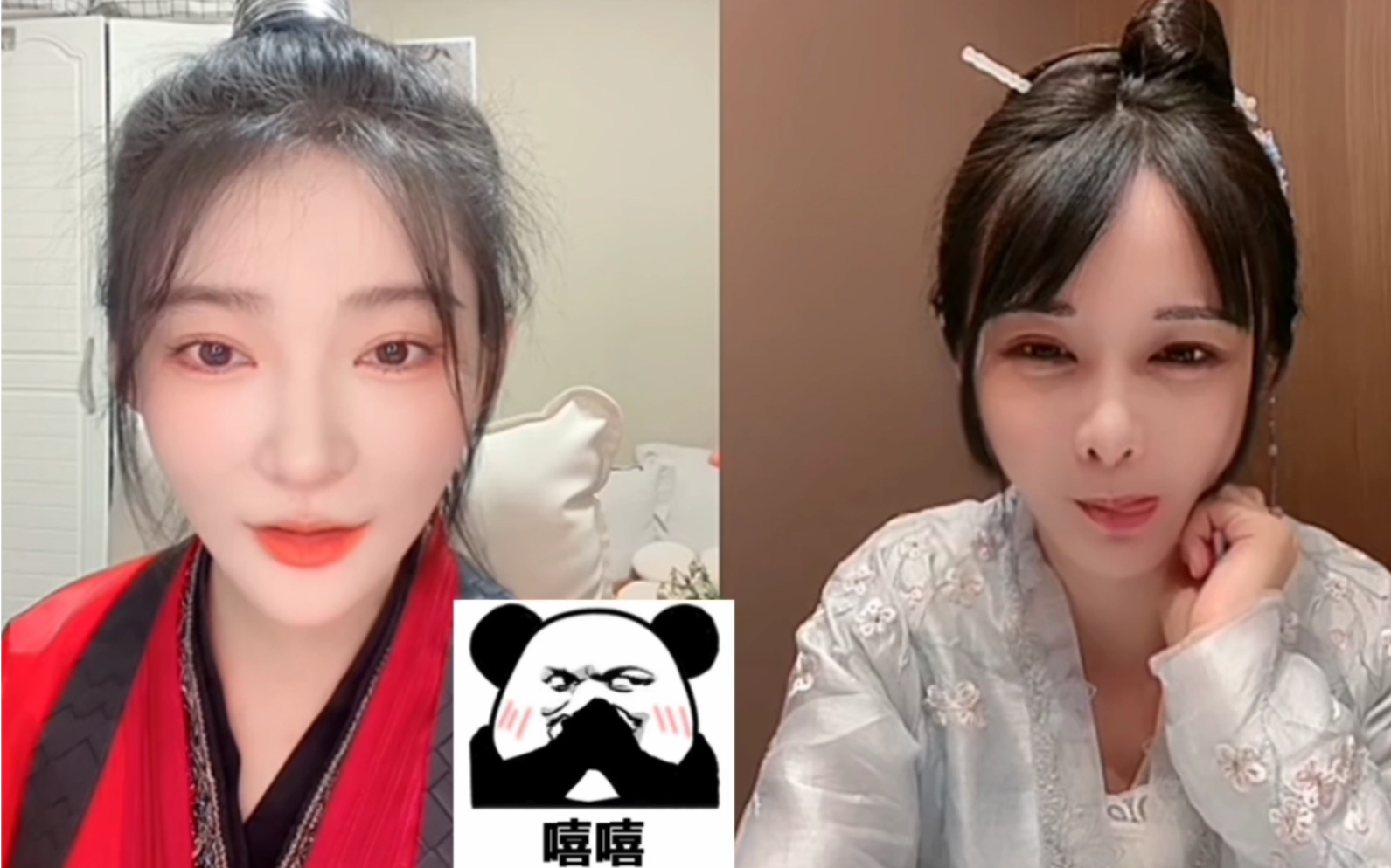 [图]#杨伊墨 #杨馥羽 城主：叫我老公了！什么时候？老婆～双女主短剧《相思误》主演直播连线