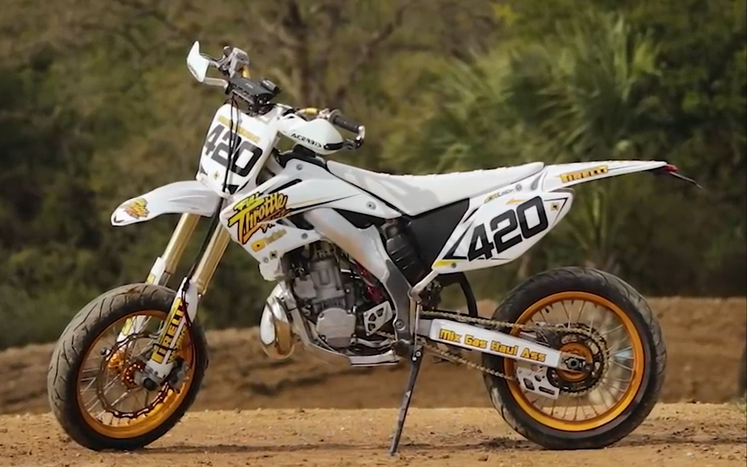 本田cr250越野摩托改装supermoto滑胎过程全纪录_哔哩哔哩_bilibili