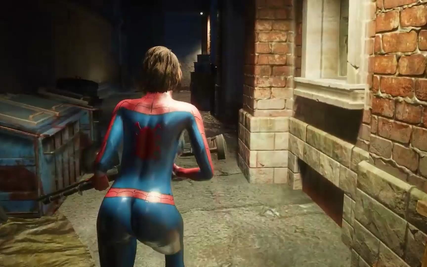 生化危机蜘蛛侠吉尔演示