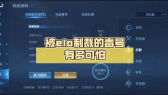一分钟告诉你，被elo制裁的毒号有多可怕