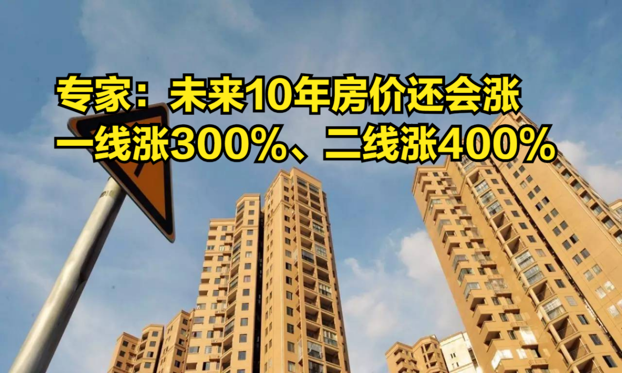 专家预测:未来10年房价还会涨,一线城市涨300%、二线涨400%哔哩哔哩bilibili