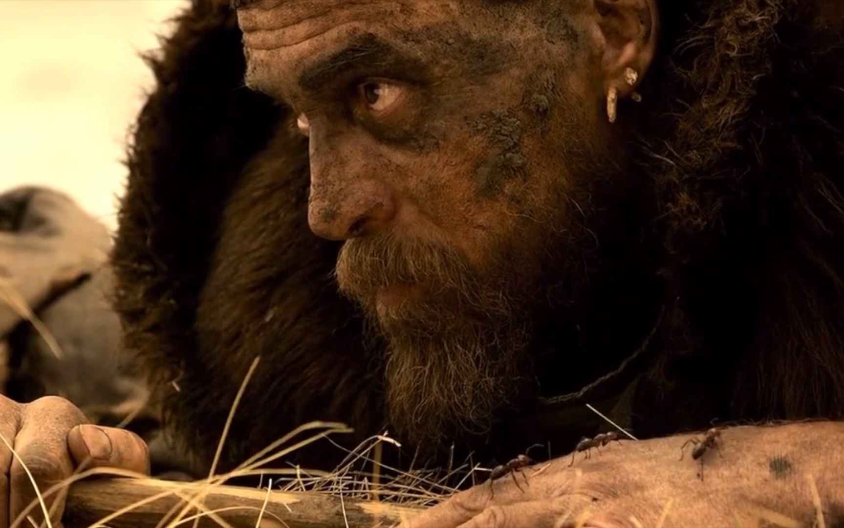 视觉震撼原始人狩猎人类与野兽的对抗