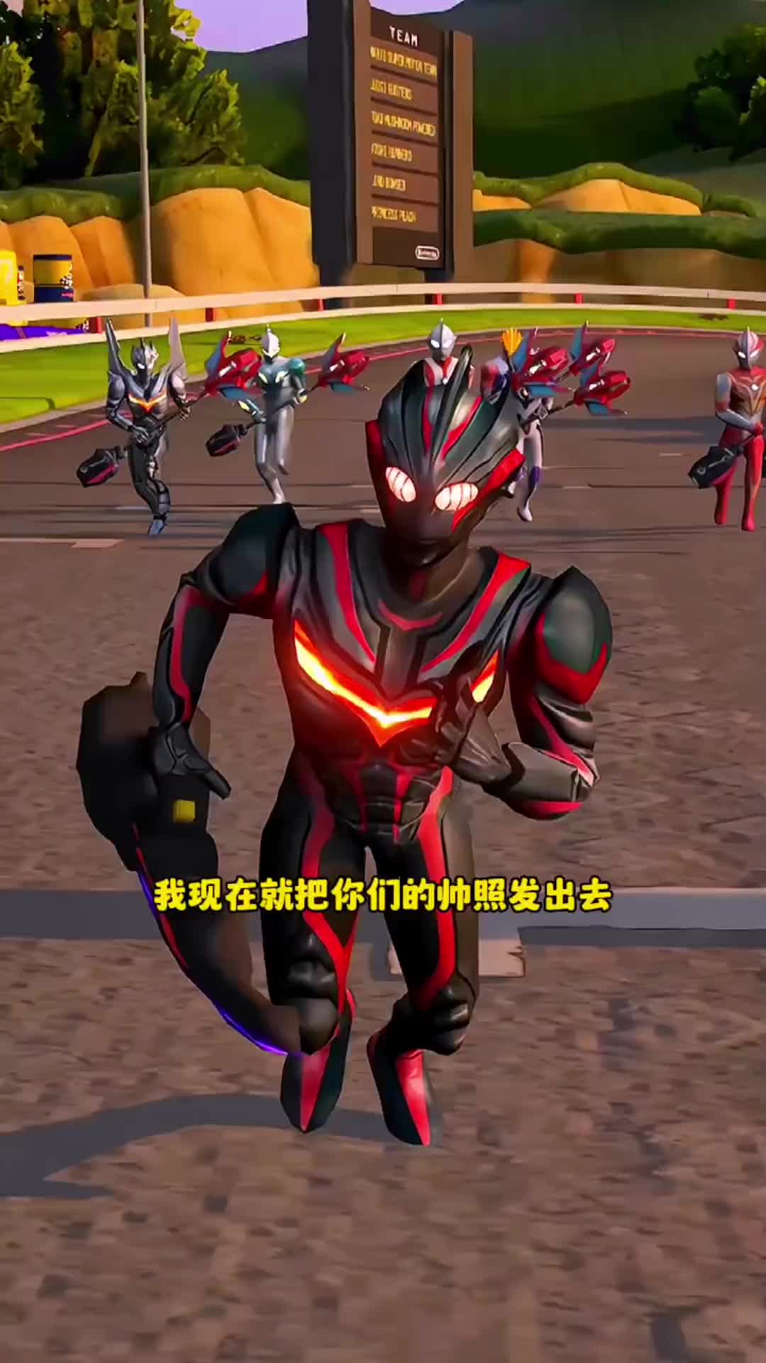 黑暗炸鸡把小赛罗变成了怪兽,幸好泽塔带着奥特战士及时赶到#奥特曼