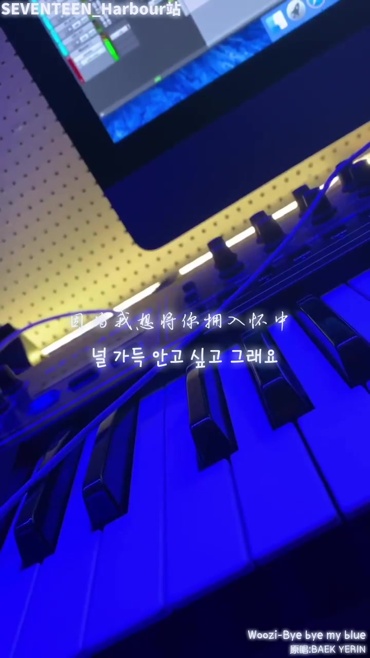 [图][SVT_Harbour中字] 200228 [COVER] Woozi - BYE BYE MY BLUE (原唱:BAEK YERIN)