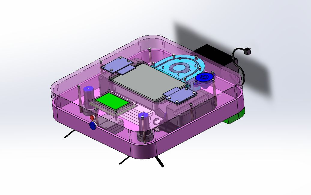智能扫地机器人爆炸图