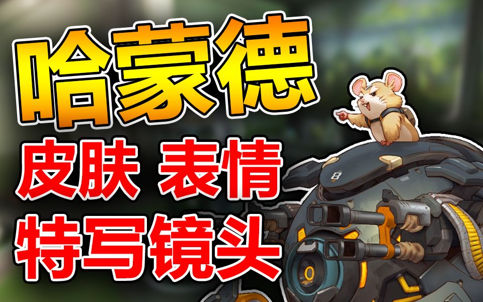 【守望先锋】可爱仓鼠的可爱物品◆皮肤 表情 语音◆哈蒙德 火爆钢球