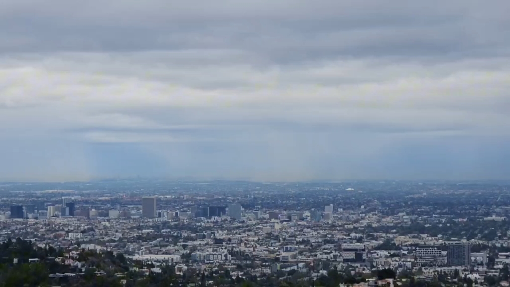 俯瞰整个洛杉矶市区