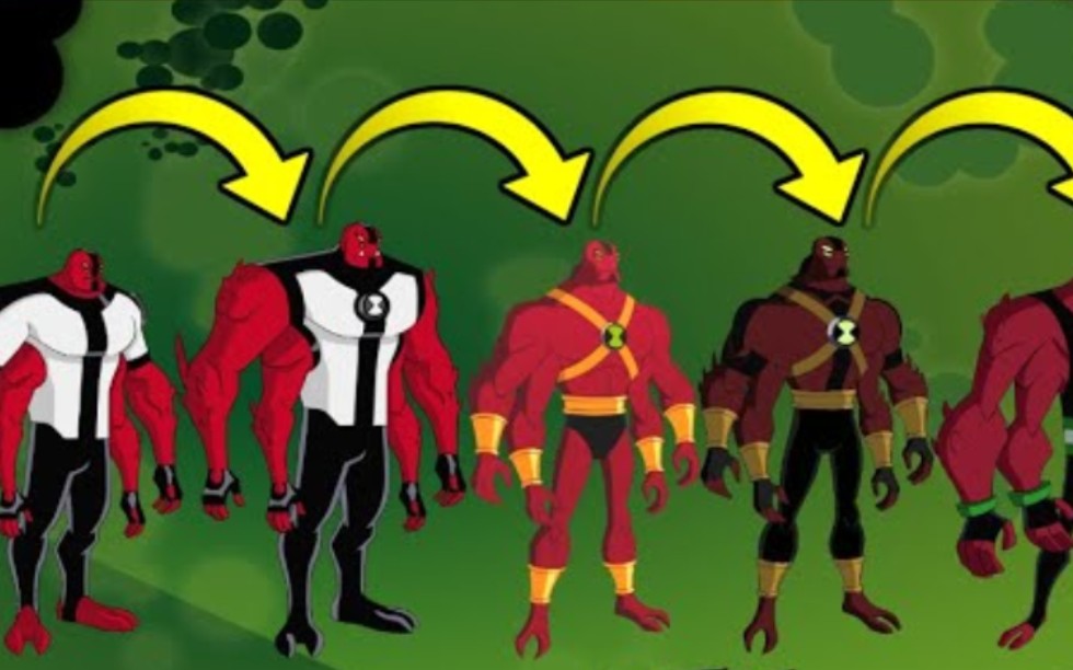 [图]Ben10系列中外星英雄的设计 Alien Designs Throughout the Series