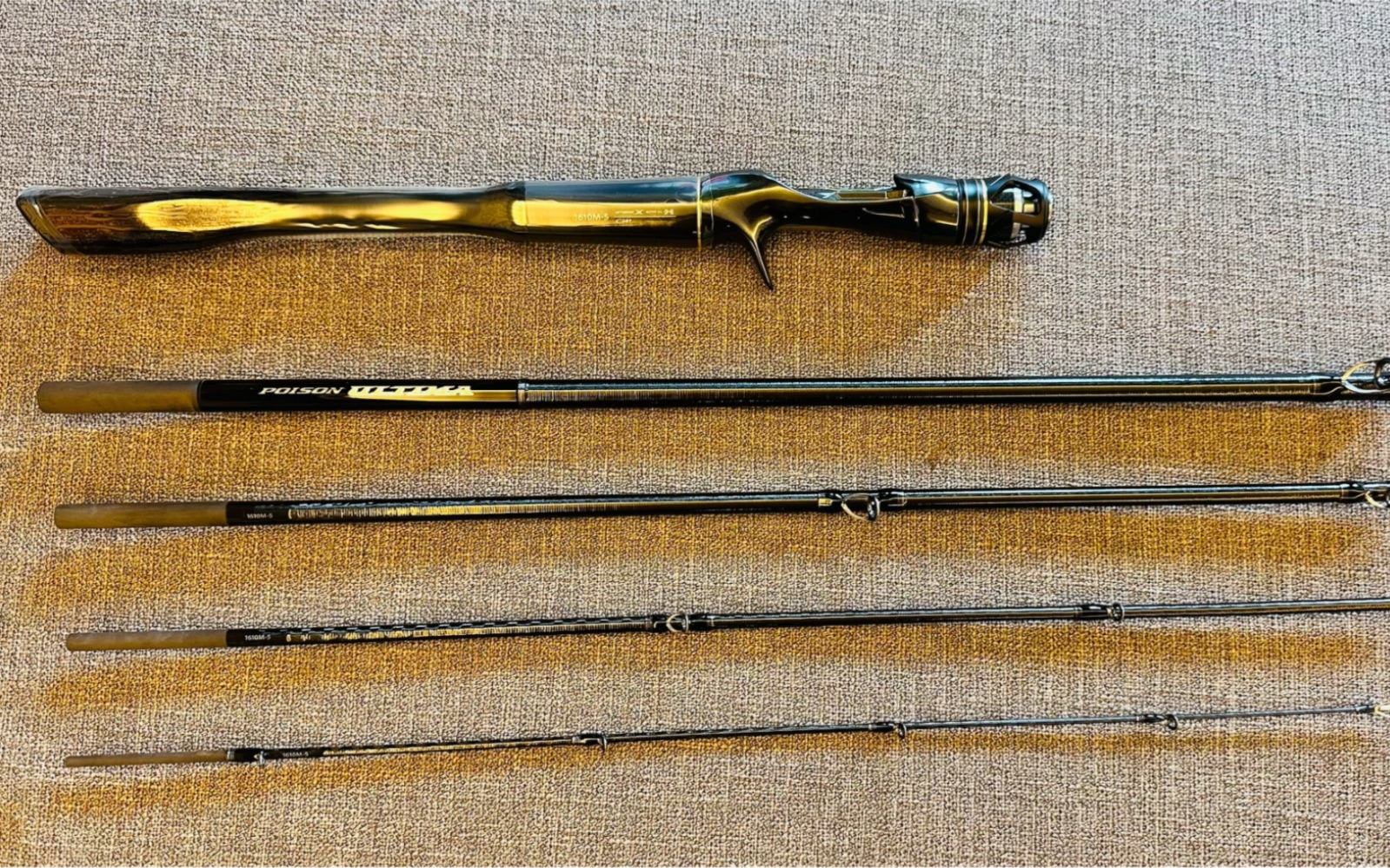 1610m-5开箱,禧玛诺 荣光三代 终极毒药 便携竿天花板