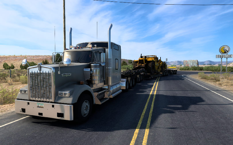 美洲卡车模拟-肯沃斯w900重型运输铲运机