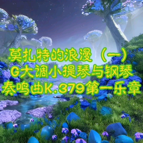 [图]莫扎特的浪漫（一）G大调小提琴与钢琴奏鸣曲K.379第一乐章