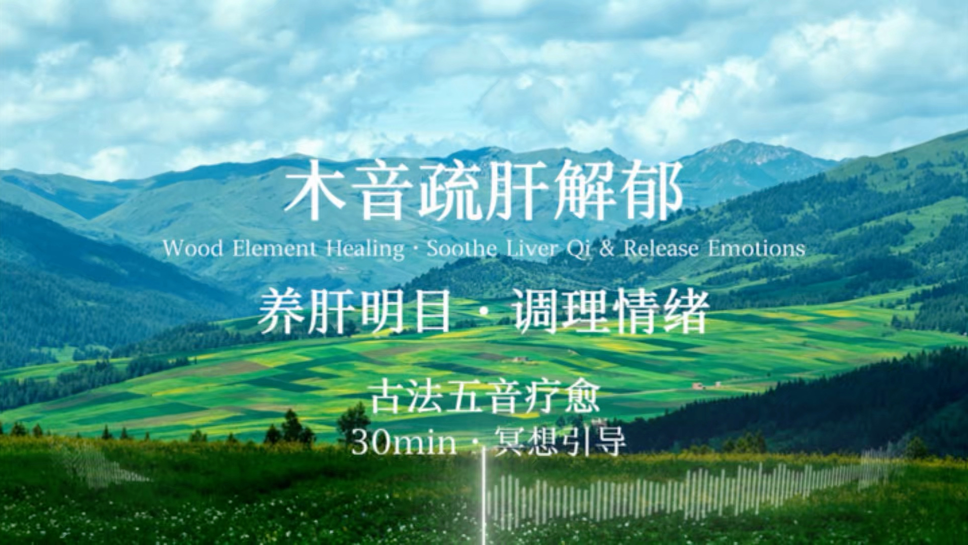 【古法五音疗愈】木音疏肝解郁｜养肝明目，调理情绪，释放内心压抑｜30分钟高音质