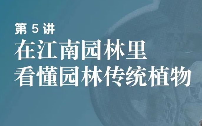 [图]在江南园林里看懂园林传统植物