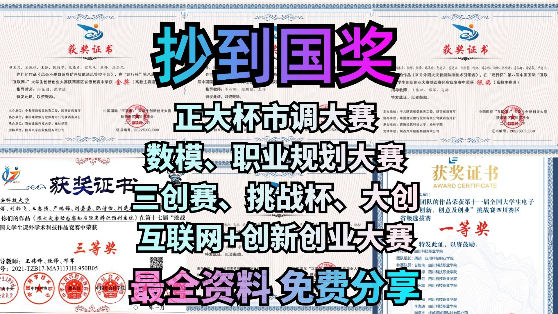 答应我,想获奖一定要看互联网+,三创赛,创青春大赛的资料整理!!!哔哩哔哩bilibili