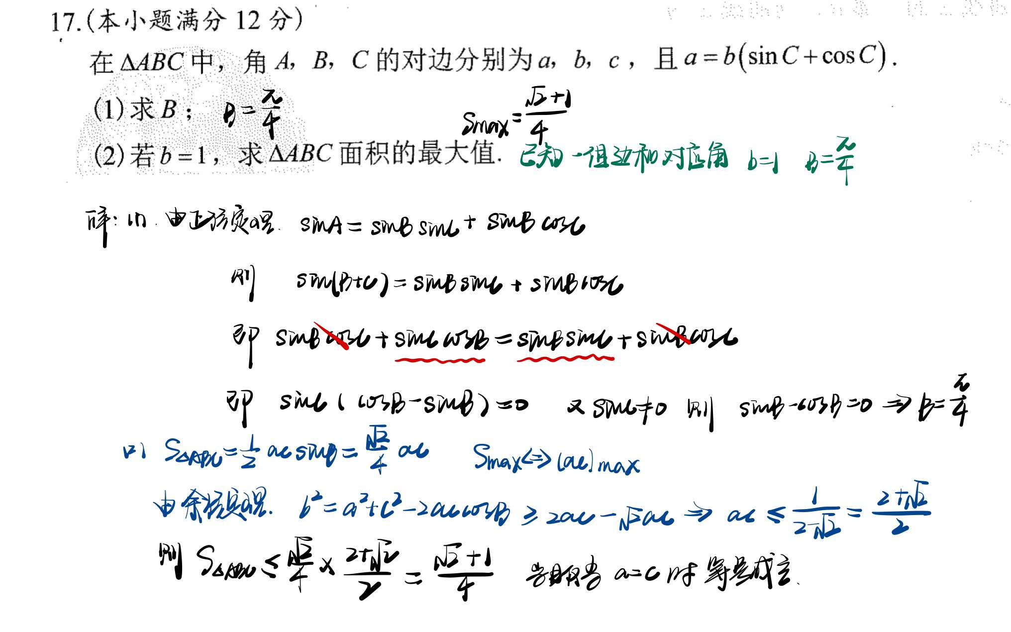 合肥三模答案图片