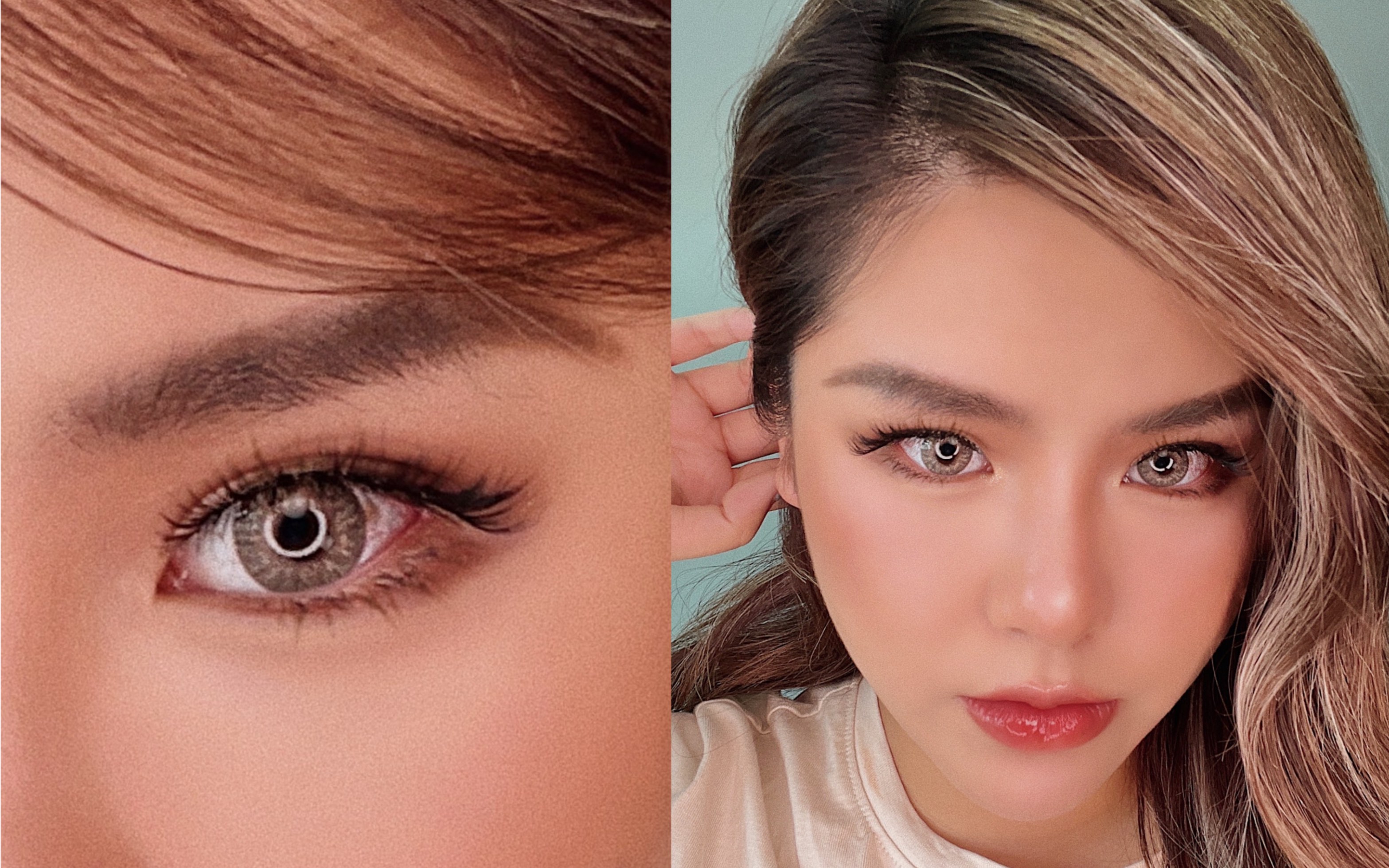 新手包学会贴假睫毛教程混血芭比大眼眼睛放大一倍欧美妆