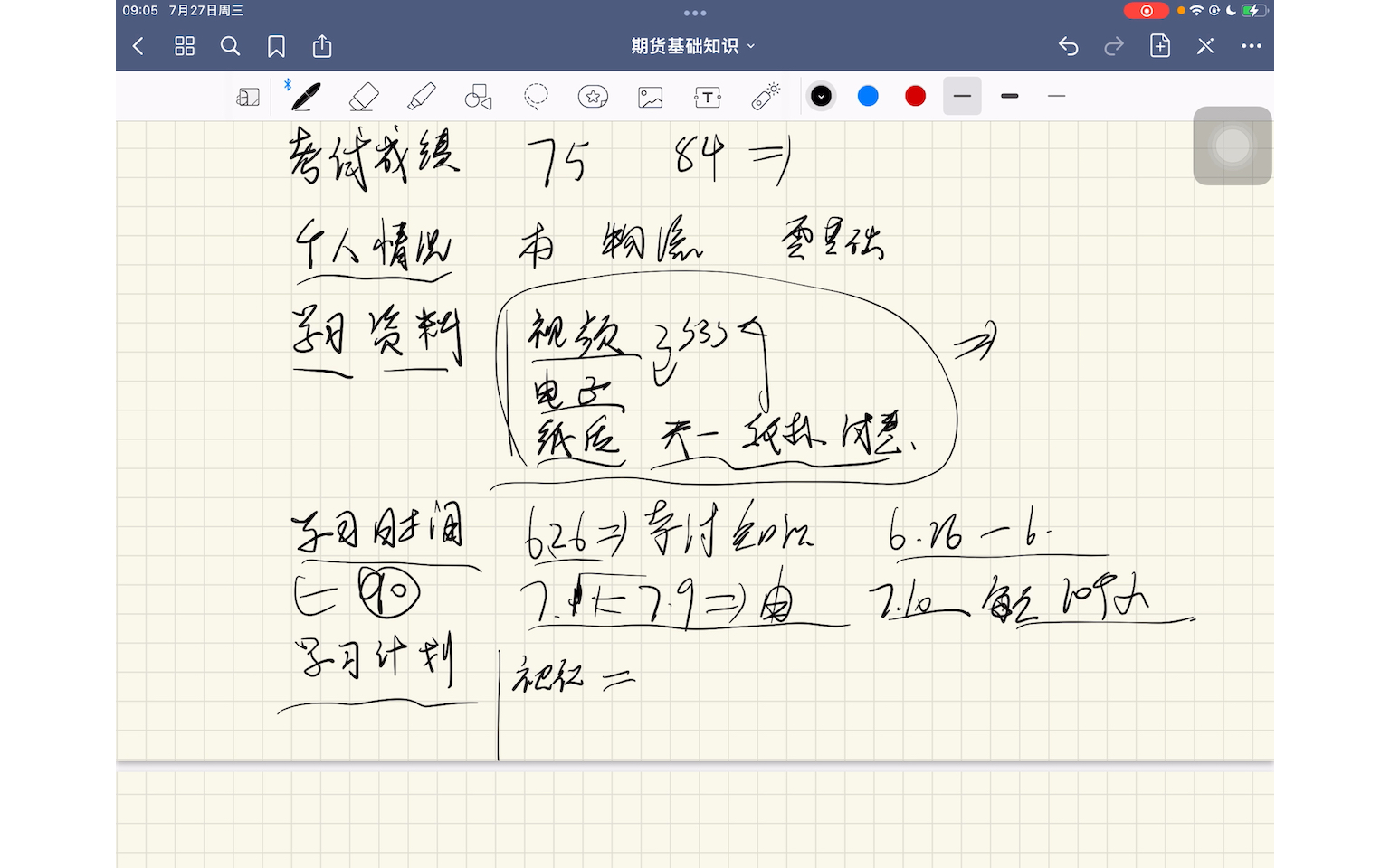 [图]期货从业资格证考试-学习时间【90小时】与计划