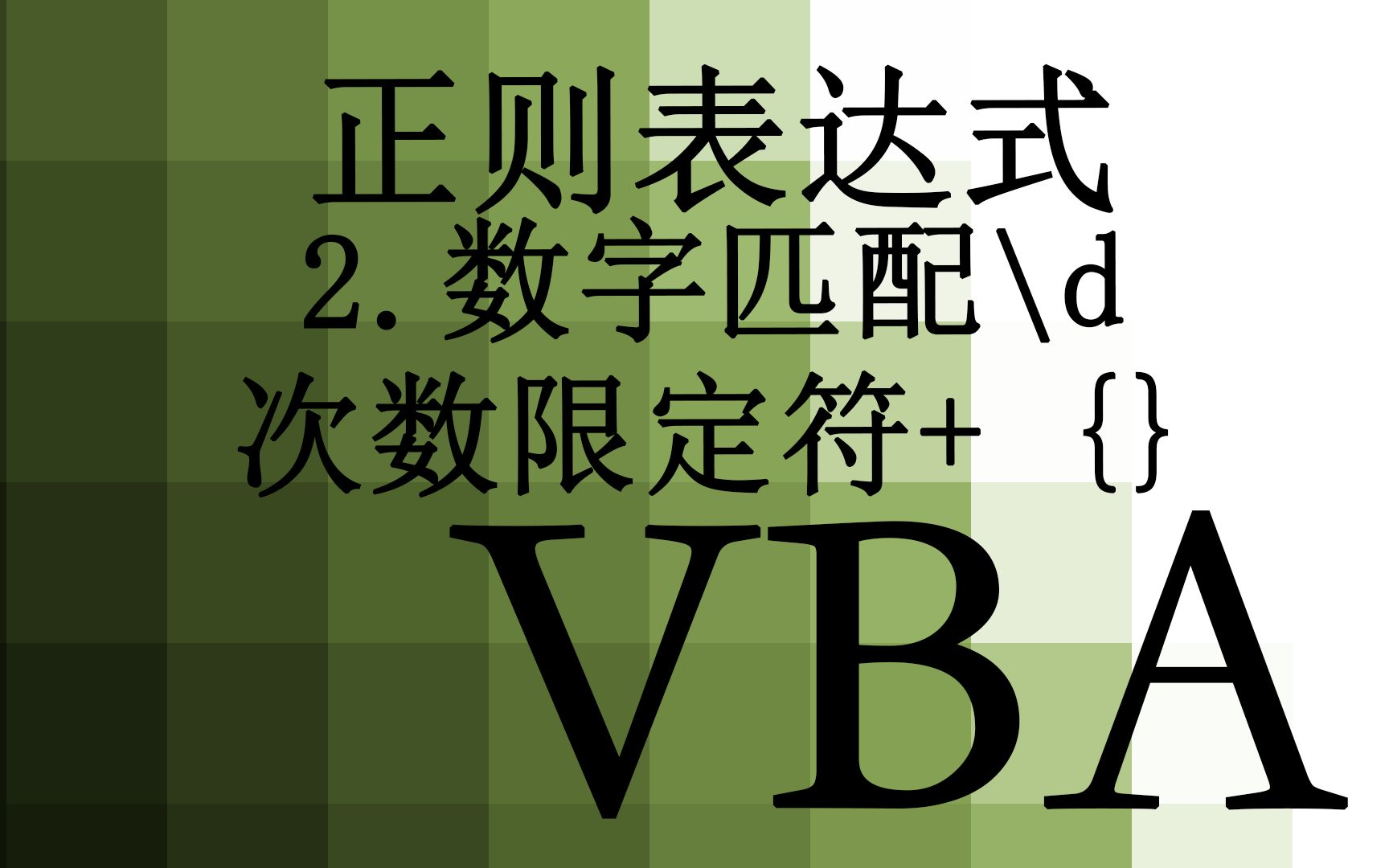 【VBA】35.正则表达式 数字的匹配方式 \d 次数限定符 加号+ 大括号{}哔哩哔哩bilibili