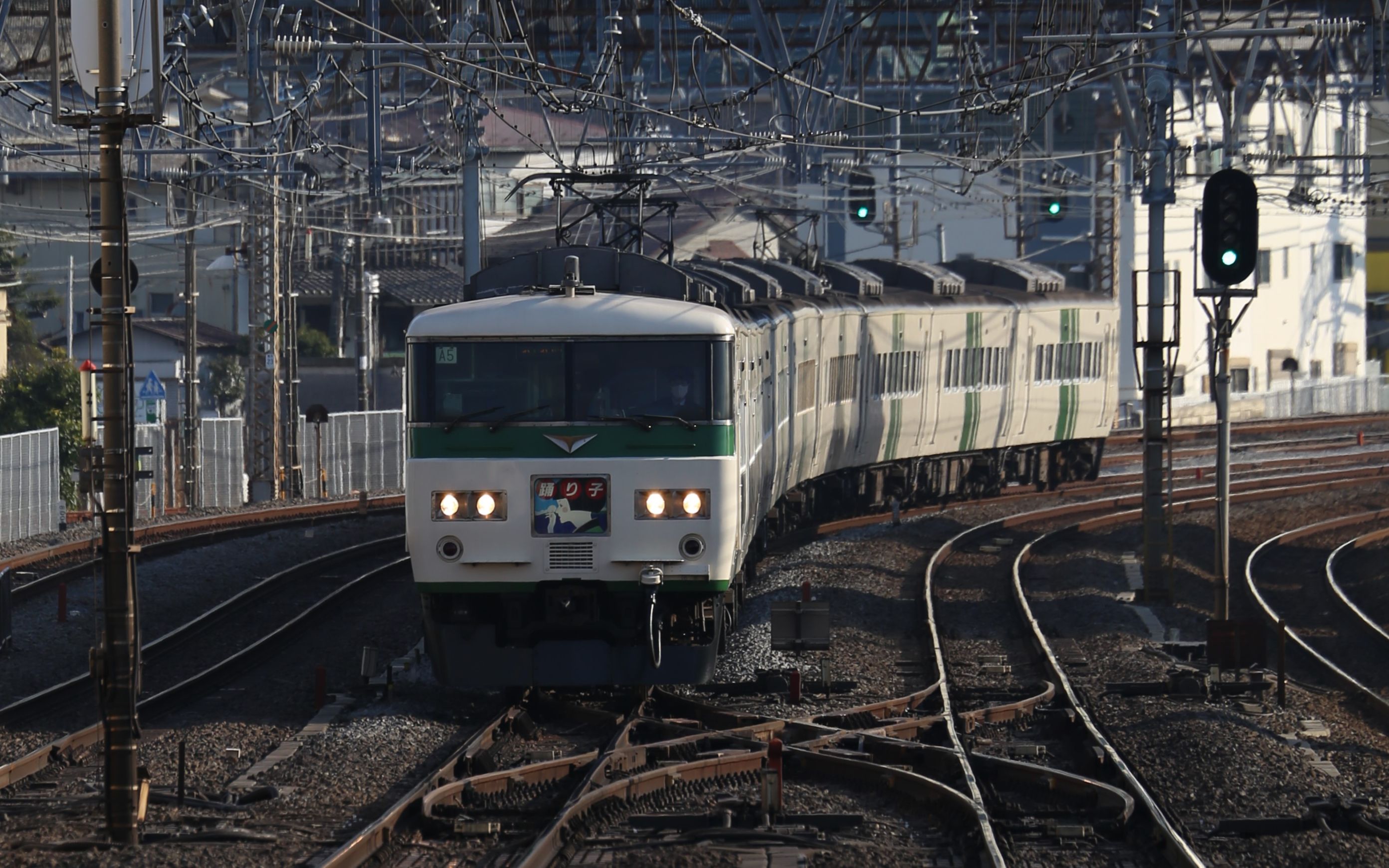 [4k]东海道本线 户冢 185系 2021.02.21