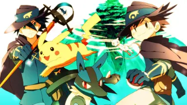 希少】劇場版 モンコレ AG ミュウと波動の勇者 ミュウ クリア ルカリオ