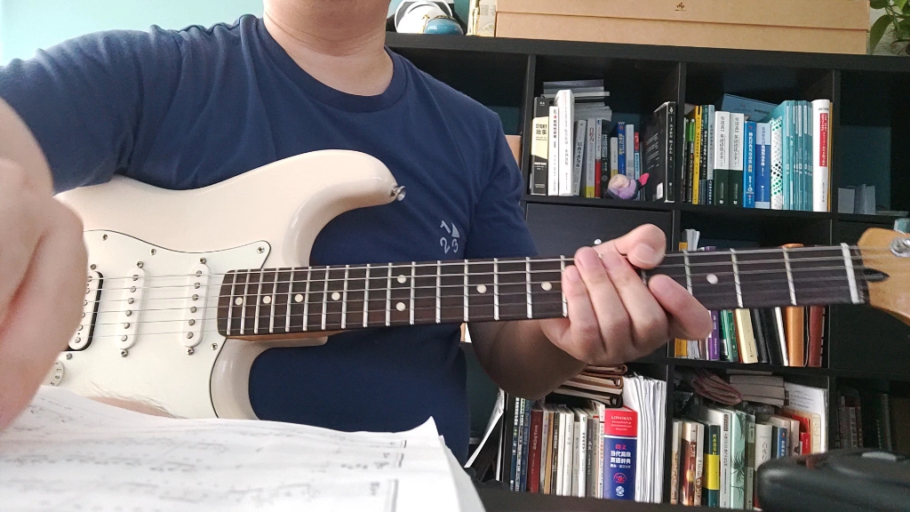 大叔自学电吉他小林克己初级之路推弦释放练习