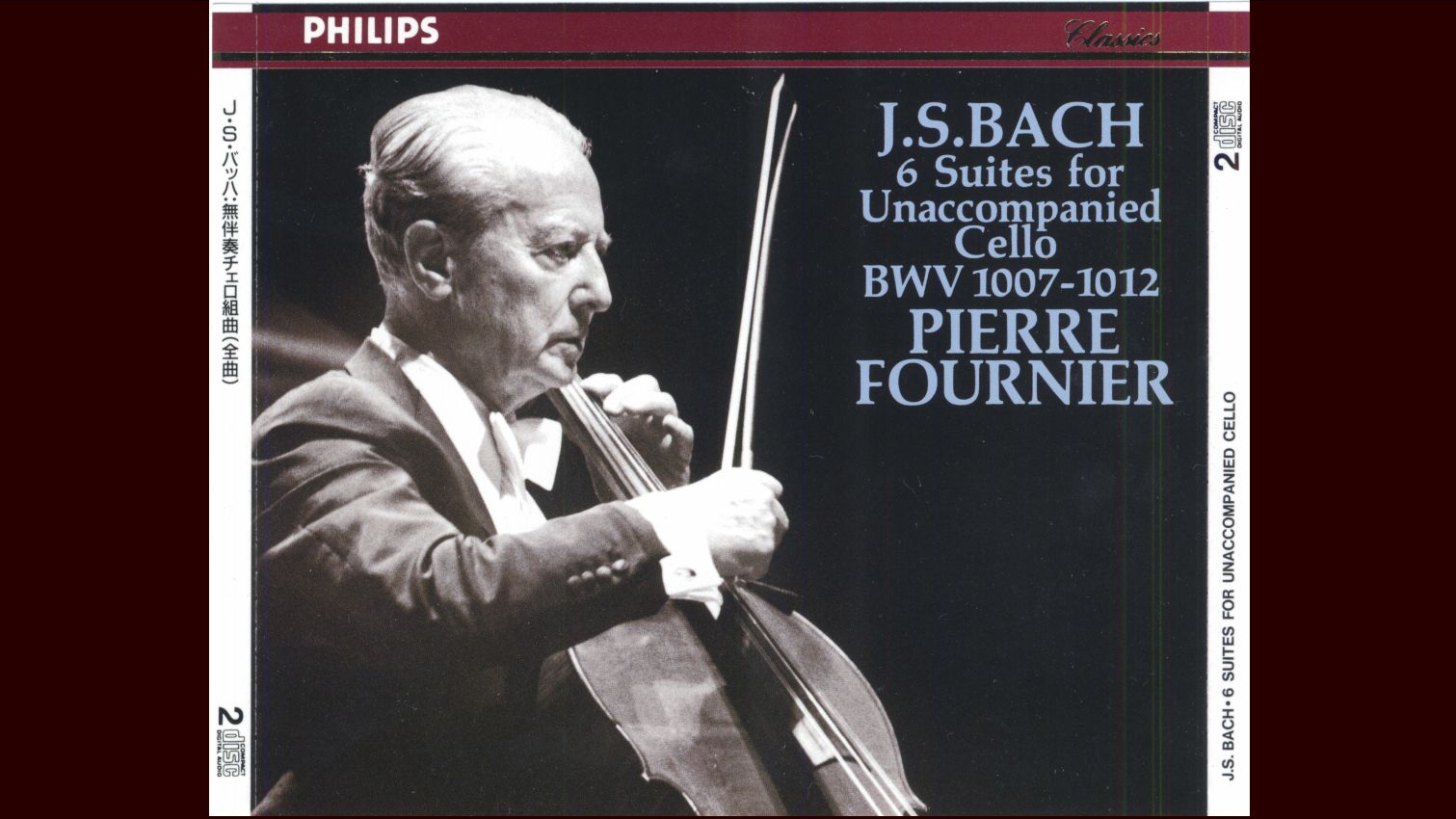【富尼埃 | PHILIPS 1976-77】巴赫：六首大提琴无伴奏组曲 - Bach: 6 Cello Suites - Pierre Fournier