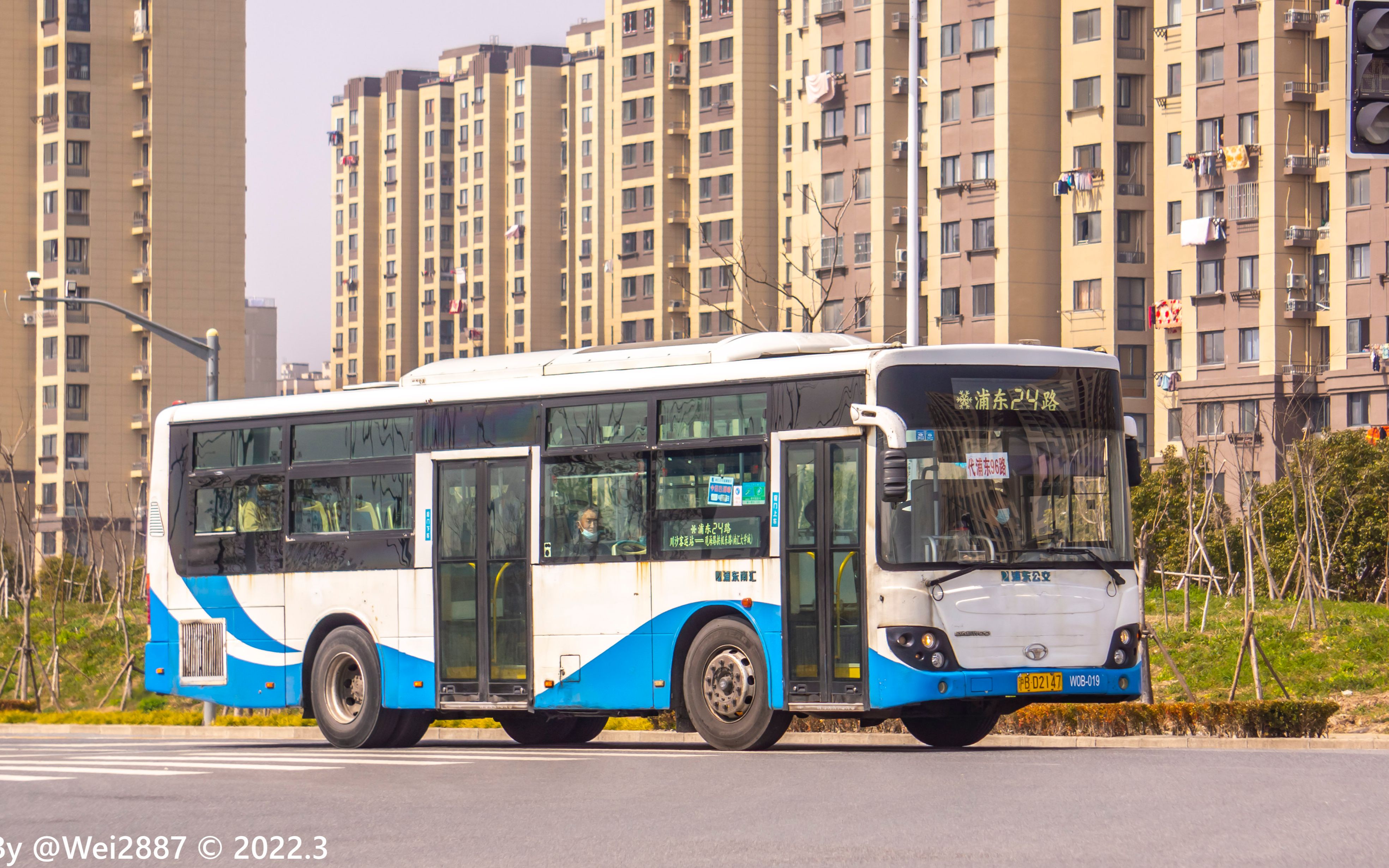 【上海公交 原速】浦东96路(观海路拱晨路-拱秀路城西路)pov(w0b-019)