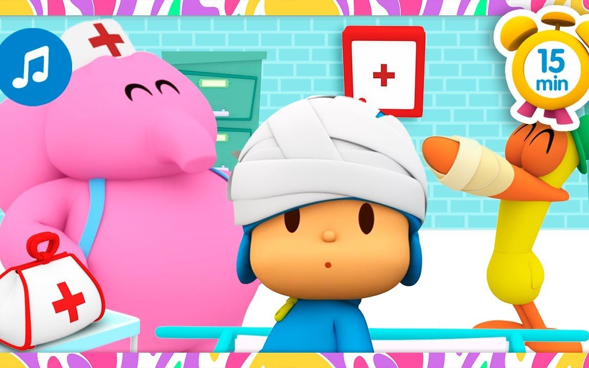 [图]【Pocoyo英文】 Pocoyo is sick 小p优优生病了 + More更多 Nursery Rhymes & Kids Songs