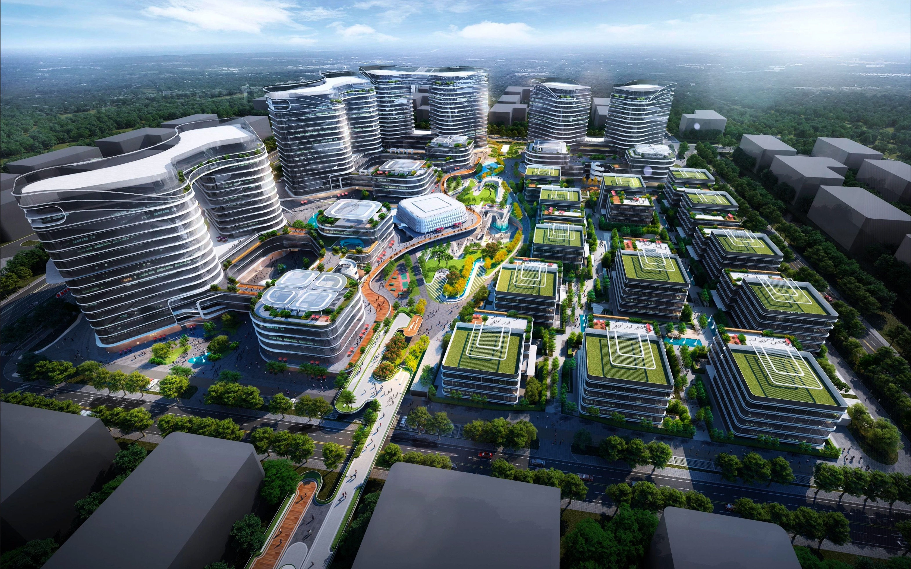 杭州菜鸟网络科技产业园建筑景观方案